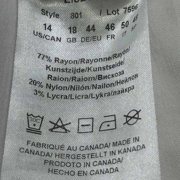 LISETTE L Solid Magical Lycra Ankle Pants. - Picture 4 of 6